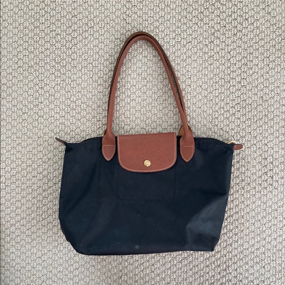 Small black long champ le pliage